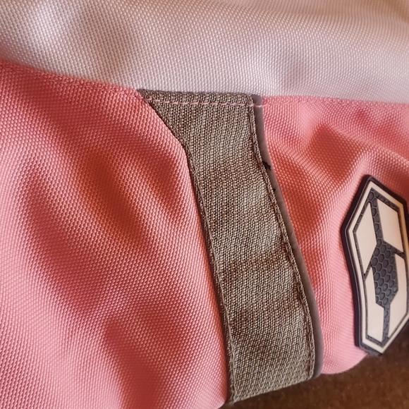 Castle Streetwear Escape Textile Motorcycle Embroider Pink & White Sz 10 Jacket - Picture 12 of 16